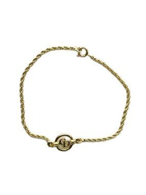 Dior Bracelet Bangle Logo Gold